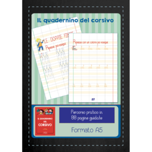 Quadernino del corsivo Logos A5 - 15x21 cm rosso - 44 fogli - 88 pagine