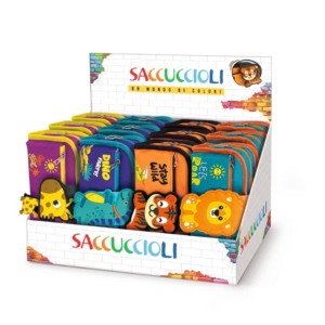 Espositore 12 astucci Lebez Wild Nature 4 soggetti assortiti 81993