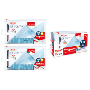 Kit coppia di squadre + portamine linea Arda Uni 45 e 60°