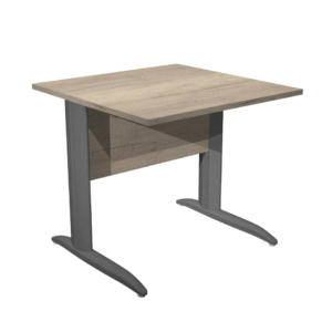 Scrivania piano rovere canadese gamba a L in metallo antracite Presto Artexport 80x80xH.72 cm - 001K2/J/AF