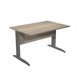 Scrivania piano rovere canadese gamba a L in metallo antracite Presto Artexport 120x80xH.72 cm - 004K2/J/AF