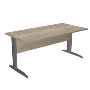 Scrivania piano rovere canadese gamba a L in metallo antracite Presto Artexport 160x80xH.72 cm - 003K2/J/AF