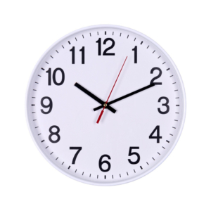 Orologio da parete in plastica Office Products Ø 34 cm bianco 13223411-14