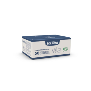 Kit Eco accessori Caffè Borbone bicchiere + palette + zucchero MASTERKITACC10X50PZ (2 kit da 150 pezzi cad.)