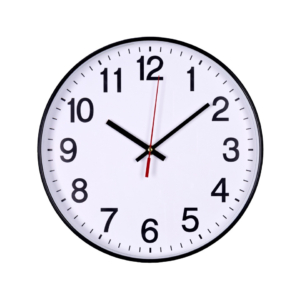 Orologio da parete in plastica Office Products Ø 30 cm nero 13223011-05