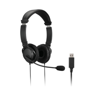 Cuffie con filo USB-A Kensington con microfono e controllo del volume nero K33065WW