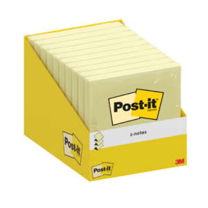 Foglietti riposizionabili Post-it® - blocchetti da 100 fogli giallo Canary 76x76 mm - 6820-CY-W10 (conf.10 blocchetti)
