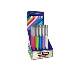 Espositore 20 penne a sfera Parker Jotter Originals - colori fusto assortiti fantasia Anni '90 - 2218798