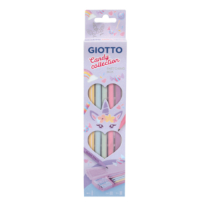 Matite in grafite di carta pressata GIOTTO Sketching Candy Collection (conf. 10 matite + 1 temperamatite e 1 gomma)