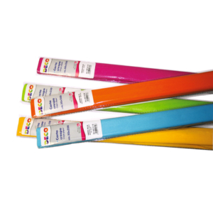 Carta crespa Deco - 50 cm x 2,5 m - 40 g/m² colori caldi assortiti - 10711 (conf. da 6 rotoli)