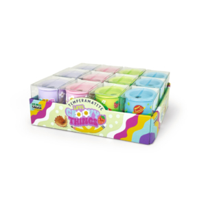 Espositore 12 temperamatite a 2 fori Lebez in morbida gomma con particolari 3D linea Good Vibes - 81971