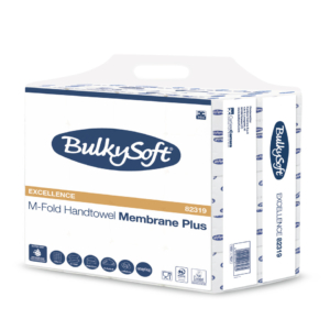 Asciugamani piegati a M Bulkysoft Luxury 21,5x32 cm bianco 3 veli - 82319.E20 (15 conf. da 120 fogli)