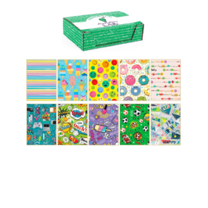 Carta regalo Kartos linea Teenagers 70x100 cm - fogli in soggetti assortiti - 80 g/m² - 18341 (conf.100)