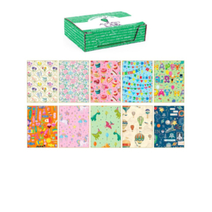 Carta regalo Kartos linea Fantasy Mix 70x100 cm - fogli in soggetti assortiti - 80 g/m² - 18344 (conf.100)