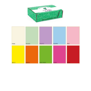 Carta regalo Kartos Glossy 70x100 cm - fogli in 10 colori assortiti - 80 g/m² - 18011 (conf.100)