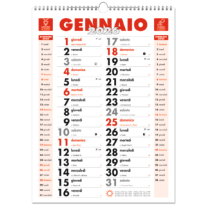 Calendario da muro O.C.L. 30x40 cm