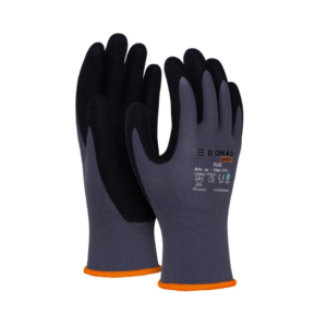 Guanti da lavoro Donau Safety in nylon e rivestiti con schiuma di nitrile sul palmo Tg. 7 - 32061721-07 (conf.12)