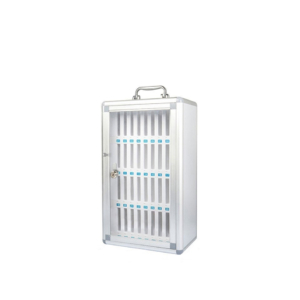 Armadietto portacellulari in alluminio Iternet con serratura 29x19x50 cm 3449