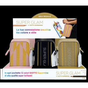 Espositore 9 pochette Giotto Superglam Supermina da 12 pezzi assortiti - F238300