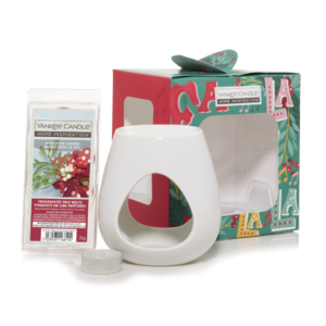 Set bruciatori Yankee Candle per cera da fondere Mistletoe Charm