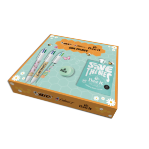 Cofanetto Save The Bees BIC 3 penne 4 Colours® + crema mani e corpo Bee It + cofanetto - 303440