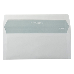 Buste con finestra Blasetti Strip Laser Opened - 90 g/m² bianco - 11x23 cm - 0156 (conf.500)