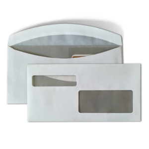 Buste con 2 finestre Blasetti - 80 g/m² bianco - 11,5x23 cm - 0106 (conf.1200)