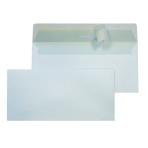 Buste senza finestra Blasetti Strip 80 con lembo strip - 80 g/m² bianco - 11x23 cm - 0008 (conf.500)