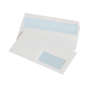Buste autoadesive Office Products 75 g/m² bianco - 11x22 cm - con finestra - 15203229-14 (conf.1000)