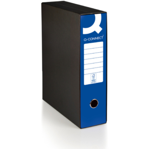 Raccoglitore commerciale con custodia Q-Connect dorso 8 cm - 28,5x32 cm - blu 0201041/Q.BL