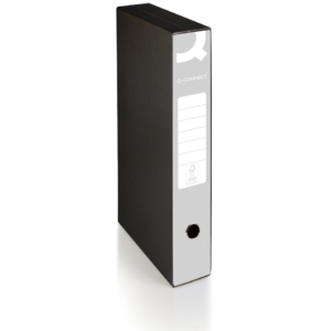 Raccoglitore commerciale con custodia Q-Connect dorso 5 cm - 28,5x32 cm - grigio - 0201041/QM.GR
