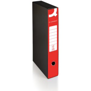 Raccoglitore protocollo con custodia Q-Connect dorso 5 cm - 28,5x35 cm - rosso - 0201041/PM.RO