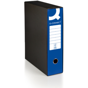 Raccoglitore protocollo con custodia Q-Connect dorso 8 cm - 28,5x35 cm - blu 0201041/P.BL