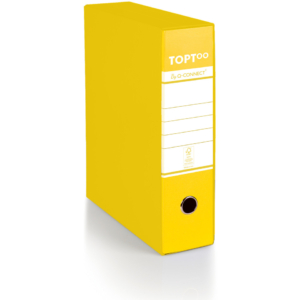 Raccoglitore protocollo con custodia TOPToo by Q-Connect dorso 8 cm - 28,5x35 cm - giallo - 0201042/P.GI