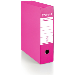 Raccoglitore protocollo con custodia TOPToo by Q-Connect dorso 8 cm - 28,5x35 cm - magenta - 0201042/P.CL