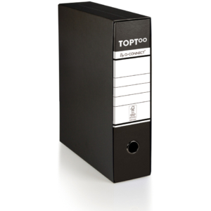 Raccoglitore commerciale con custodia TOPToo by Q-Connect dorso 8 cm - 28,5x32 cm - nero - 0201042/Q.NE