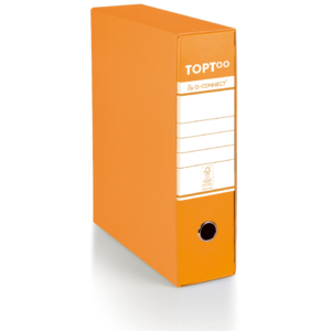 Raccoglitore commerciale con custodia TOPToo by Q-Connect dorso 8 cm - 28,5x32 cm - arancio - 0201042/Q.AR