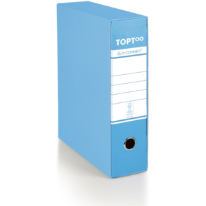 Raccoglitore protocollo con custodia TOPToo by Q-Connect dorso 8 cm - 28,5x35 cm - azzurro - 0201042/P.AZ