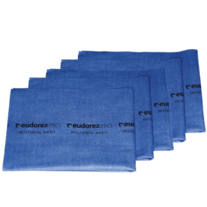 Panni in ultra multifibra (< 0,15 D.tex) Eudorex Pro Microblu vetri 40x50 cm - A853 (conf.5)