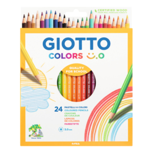Matite colorate Giotto Colors Smile 3 mm in colori assortiti - F278400 (conf.24)