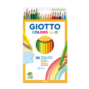 Matite colorate Giotto Colors Smile 3 mm in colori assortiti - F278500 (conf.36)