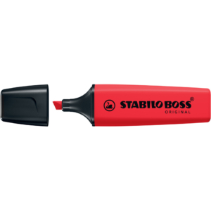 Evidenziatore Stabilo Boss Original 2-5 mm rosso rosso - 70/48