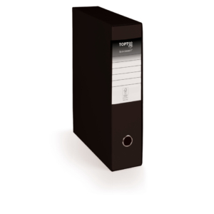 Registratore protocollo con custodia TOPToo Plus by Q-Connect dorso 5 cm - 28,5x35 cm - nero - 0201043/PM.NE