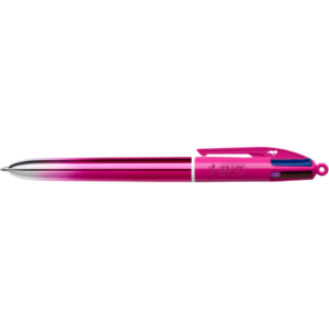 Penne a sfera a scatto BIC 4 Colours Smooth Gradient fucsia 1 mm - 303084 (conf.12)