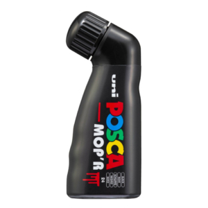 Pennarello a tempera Uni Ball UniPosca Mop'r punta 3-19 mm nero M PCM22 N