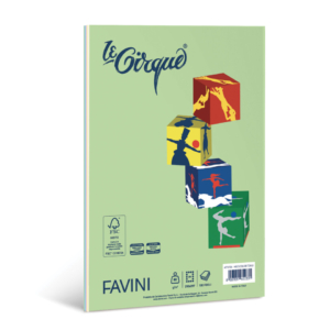 Carta colorata Favini Le Cirque Mix A4 80 g/m² risma da 100 fogli in 5 colori tenui assortiti - A71X134