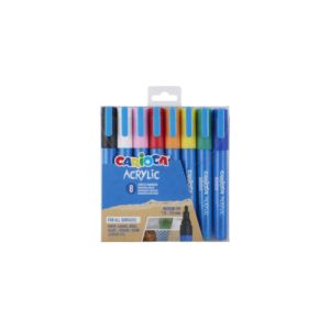 Pennarelli acrilici Carioca punta Bullet in colori assortiti 45279 (conf.8)