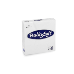 Tovaglioli pura cellulosa Bulkysoft 33x33 cm 2 veli - bianco - 32290 (40 conf. da 50 pezzi cad.)
