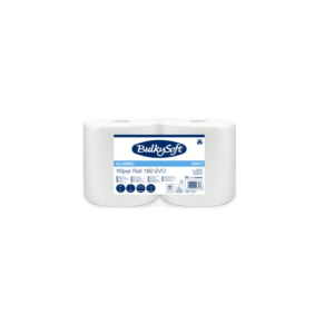 Bobine multiuso Bulkysoft Classic Wiper Roll 160 Evo bianco in cellulosa 800 strappi - 2 veli - 55977 (conf.2)