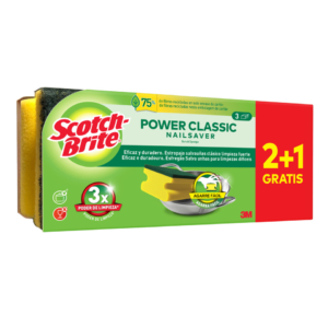 Spugne salva unghie Scotch-Brite® Power Classic Nailsaver - 48x90x201 mm - 7100309866 (conf. 2+1 OMAGGIO)